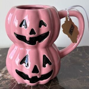 HomeGoods Pink Pumpkin Mug